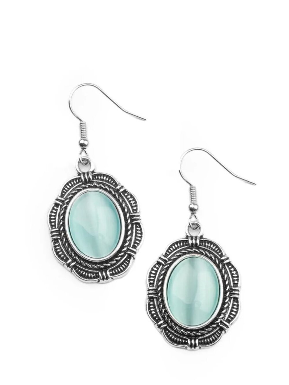 Paparazzi Garden Party Perfection Blue Earrings